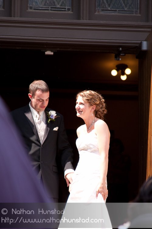 The bride and groom: Marissa McClure and Kurt Fisher.